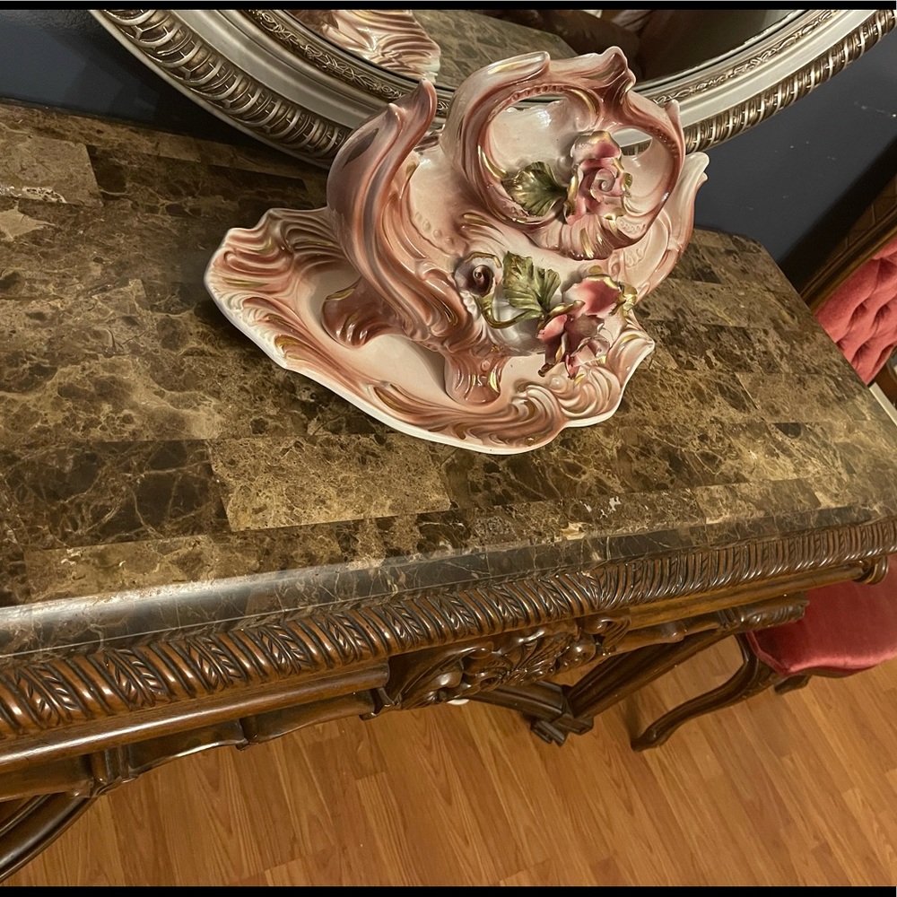 Antique Vintage Porcelain Capodimonte tureen set